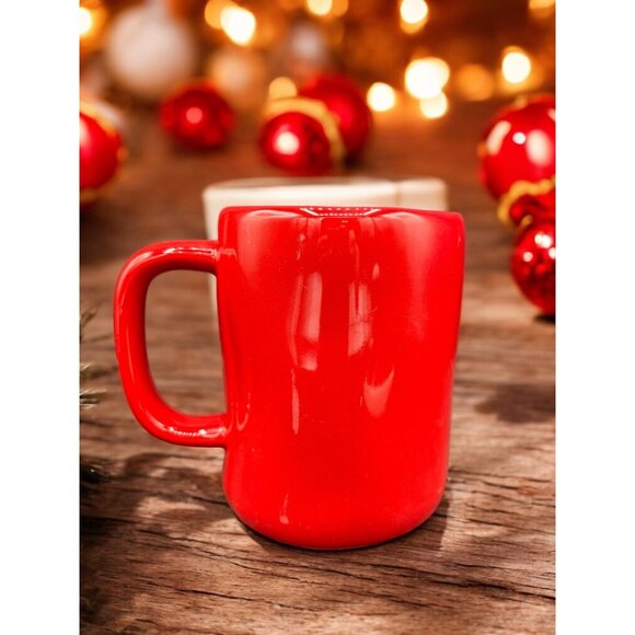 Rae Dunn Red Mug "Noel" with Santa Hat Artisan Collection Coffee Mug 16 oz - Picture 5 of 9